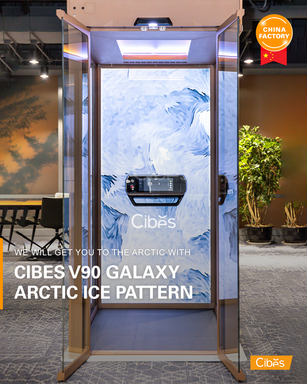 Cibes V90 Galaxy with Arctic Ice Pattern